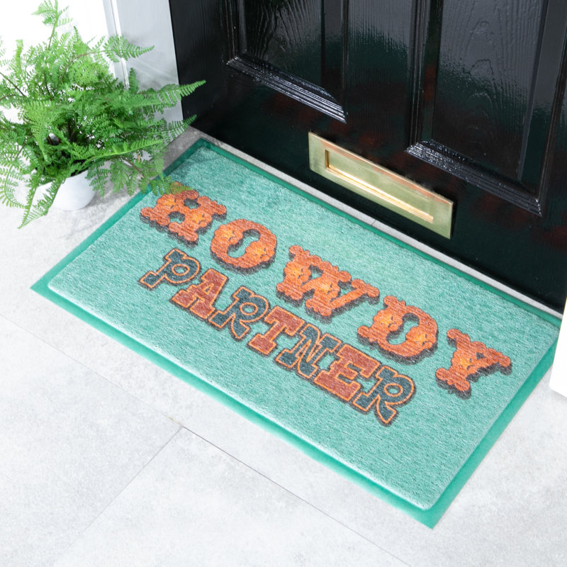 Abrakata Non-Slip Floral Doormat