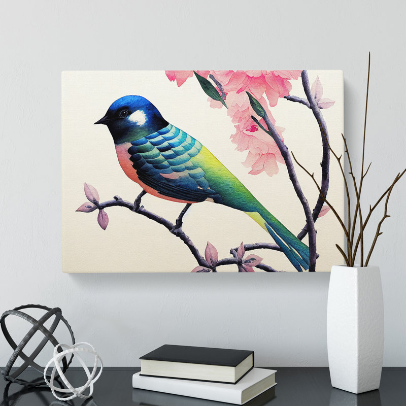 Watercolour Swallow Bird Vol.1 - Wrapped Canvas