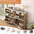 Fluted Shoe Storage Cabinet With 2 Flip Drawers