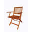 Ensemble de salle à manger pliable pour patio, 4 chaises pliantes, intérieur et extérieur universel, teck