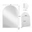 Miroir mural avec rangement pour salle de bain-2054072775