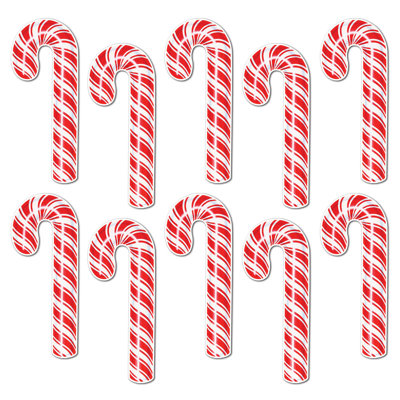 Christmas Mini Candy Cane Cutouts