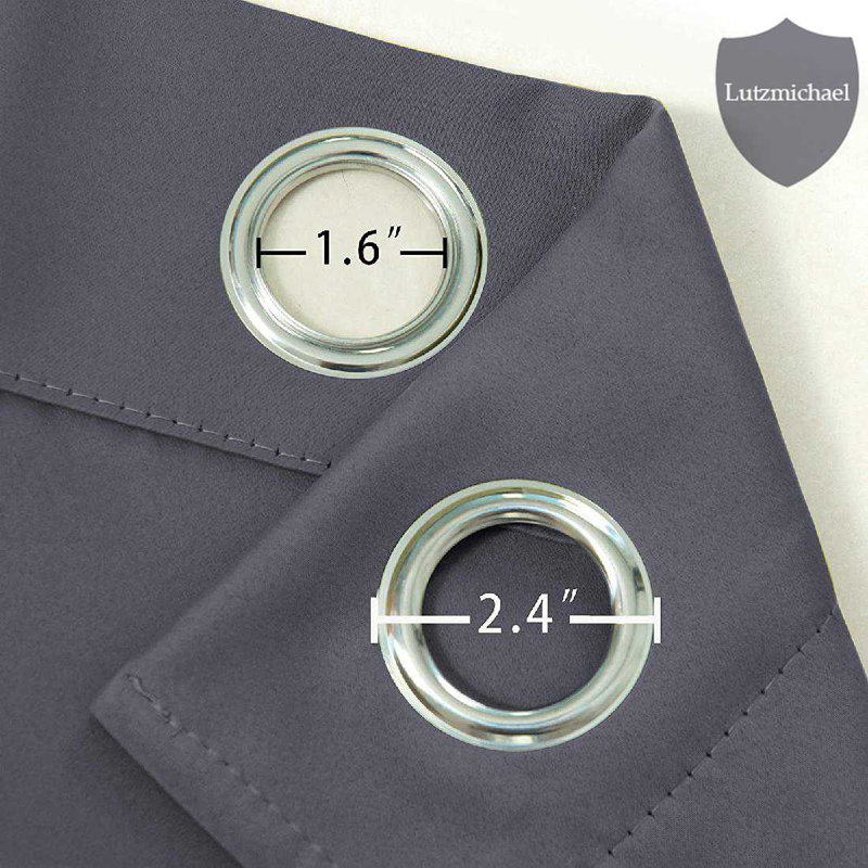 Erfried Blackout Curtain Pair, Gray, 52" W x 84" L