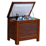 Red Barrel Studio® 54.9 Quarts Ice Chest in Walnut