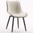 Modern Dining Chairs Faux Leather Upholstered Kitchen Chairs Side Chair With Metal Legs-453452131