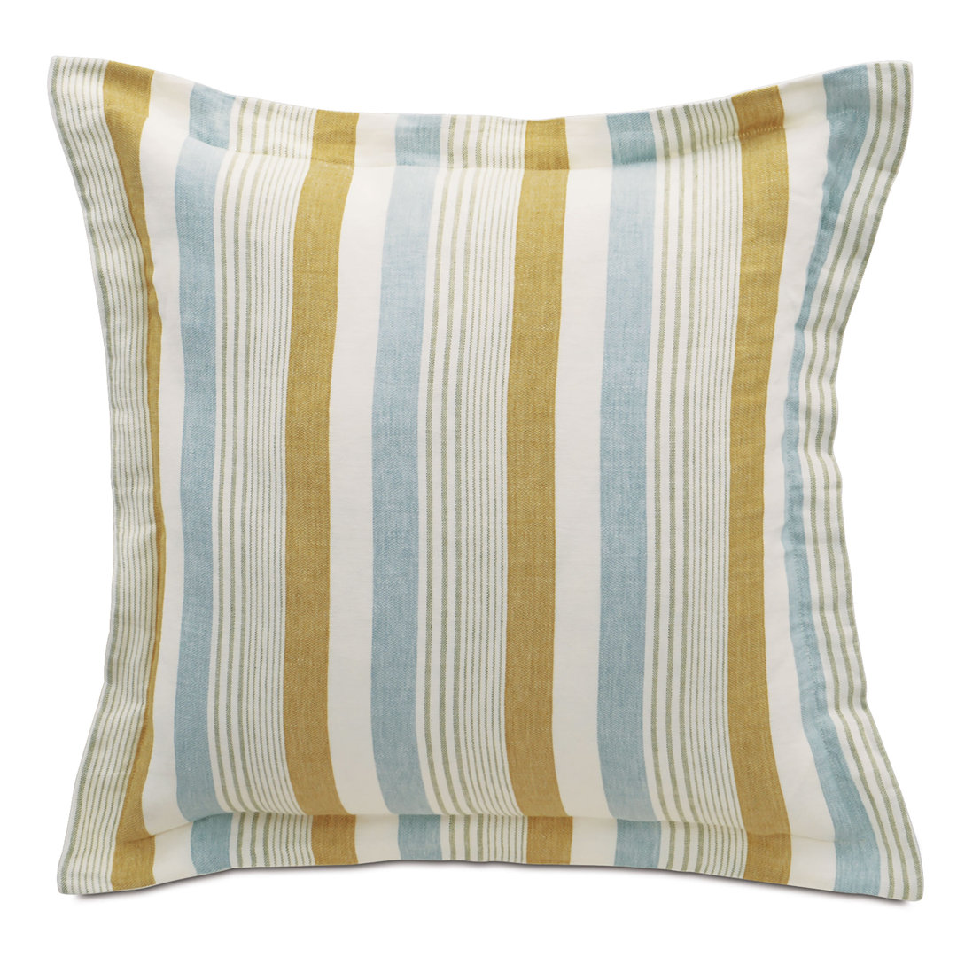 Magnolia Truvy Pond Striped Euro Sham Eastern Accents