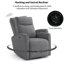 Ensemble de cinéma maison inclinable, oscillant et oscillant de 29,1 po de largeur avec port USB (ensemble de 6)-1426106792