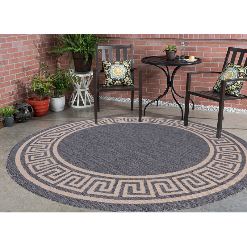 Tapis gris Schonbrunn, Rond 5 pi 2 po