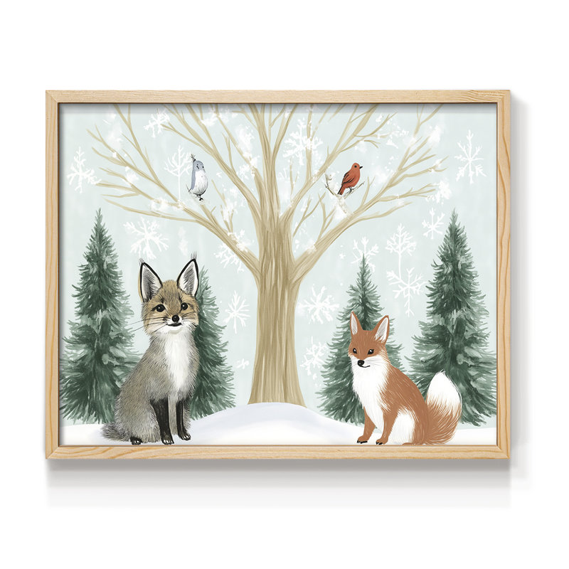 Chirstmas Art-CXXXII -Framed Print - Restickable, H 8 po x l 10 po, Naturel