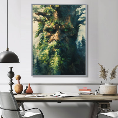 Green Forest Titan Giants I - Giants Wall Art Print