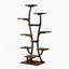 (Forme de vase) Support à plante d'intérieur avec lumières de croissance, tablette de plante d'intérieur, support de plante à fleurs en métal, support de plante en forme de vase pour la maison, patio, support à plante, support à plante d'intérieur
