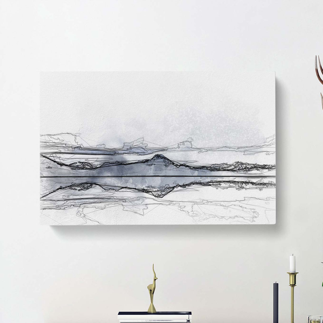 The Twin Lakes In Colorado In Abstract - Wrapped Canvas