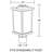 Artisan Square Post Top Fixture with Frosted Acrylic Lens-68896362-88893347