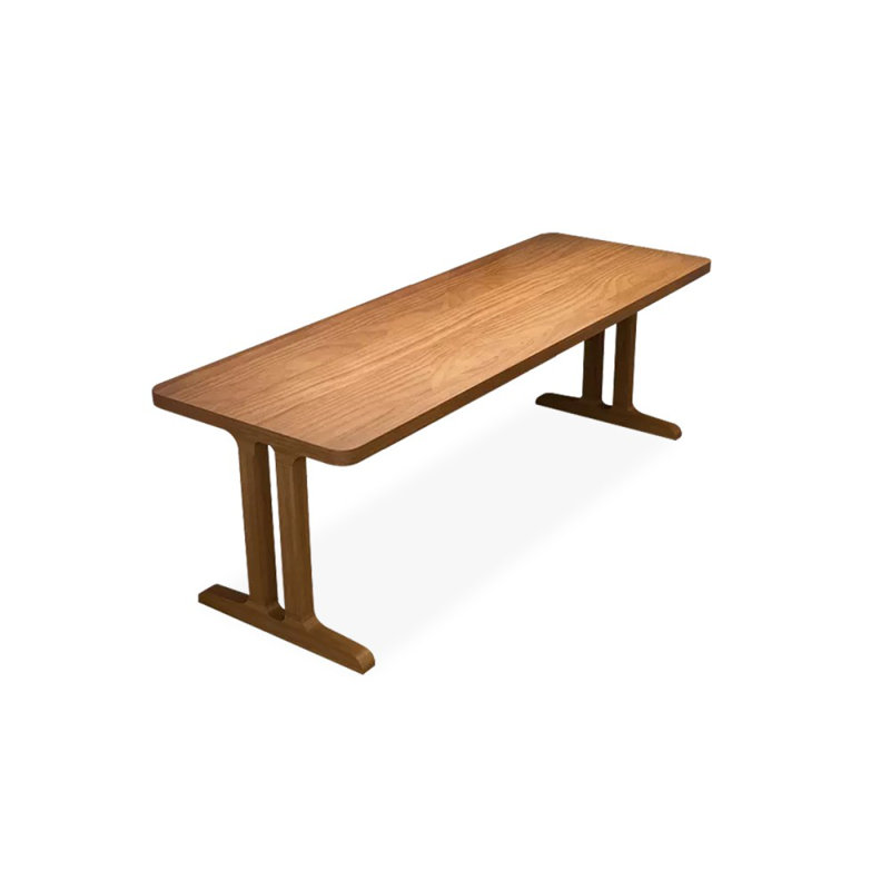 Bureaux rectangulaires en bois massif brun, H 29,53 po x l 70,87 po x P 27,56 po