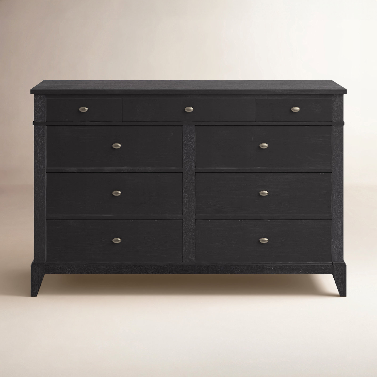 Mya 64" Double Dresser, Black