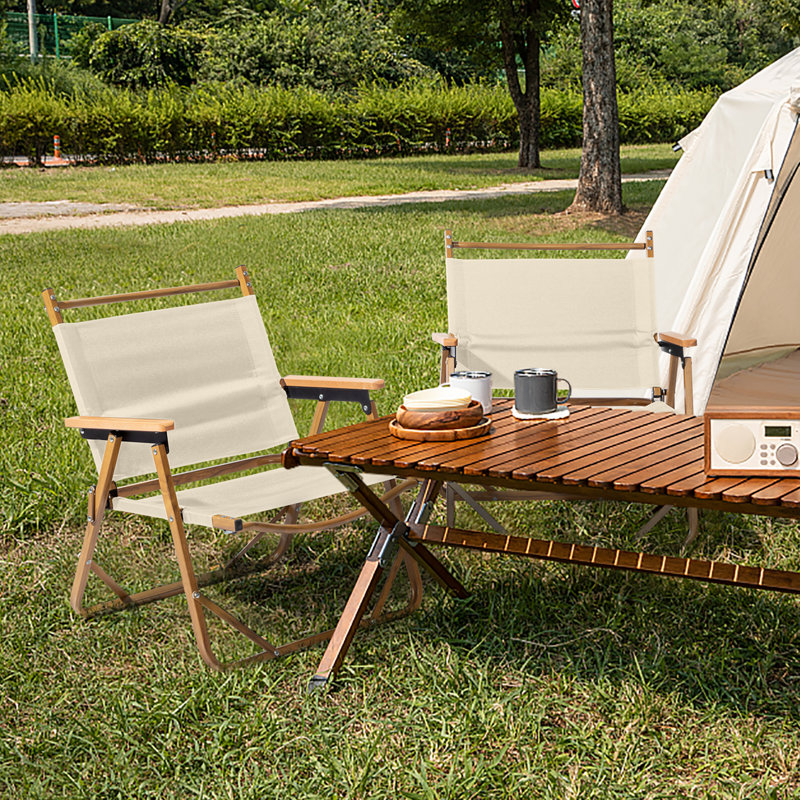 Chaise de camping en aluminium, Kaki