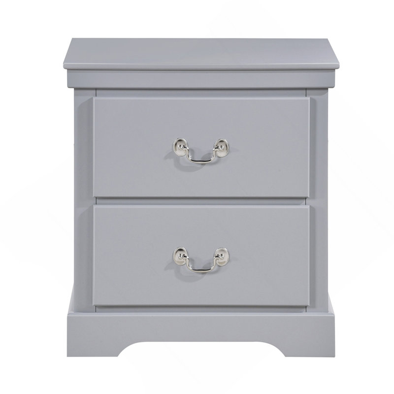 Table de chevet en bois 1Pc, Gris
