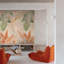 Orom II Collection Stylish Floral Motifs 62.5-inches wide x 9.18-feet high 3-panel Wall Mural