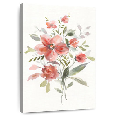 Linen Botanical Coral II