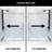 Elan 56-60" W x 74" H Sliding Frameless Shower Door with 3/8" Clear Glass-99078380