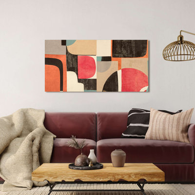 Geometric And Abstract Art: Pale Summer by Steve Roja - Wrapped Canvas Print