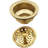 Kitchen Sink Basket Strainer with Waste Disposal Flange and Stopper Set-21699135