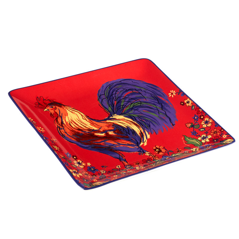 Plateau carré Morning Rooster