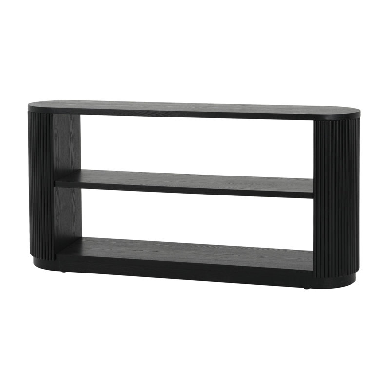 Modern Entry Console Table, Black