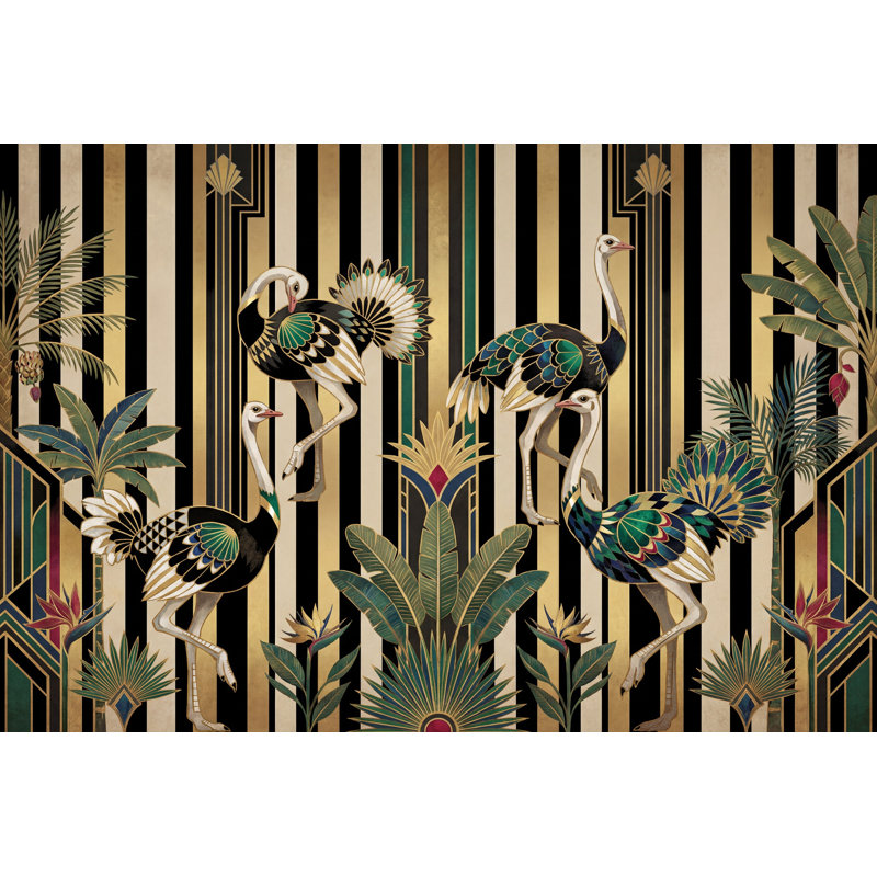Papier peint foncé foncé à motif géométrique amovible, 160 po x 108 po, Non tissé