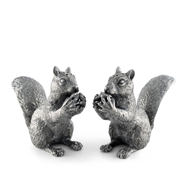 Ensemble salière et poivrière Woodland Creatures Pewter
