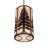 10 - Light Solar Black Cylinder Pendant