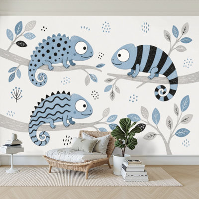 Papier peint adhésif auto-adhésif moderne pour la chambre à coucher L 69 po x l 96 po Peel and Stick