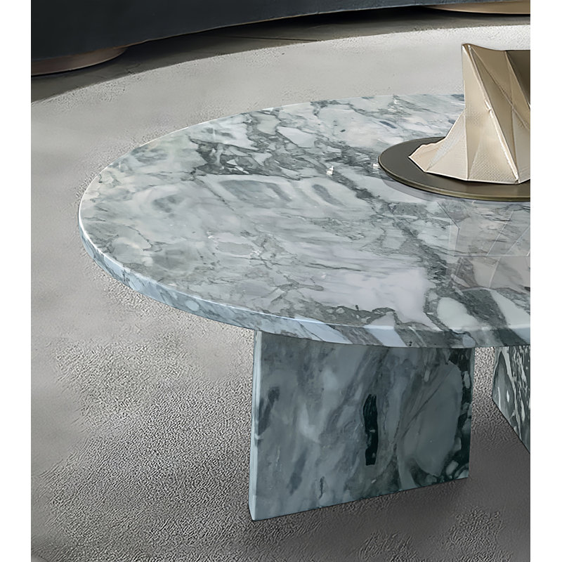 Ensemble de tables basses en marbre naturel, Blue/Gray