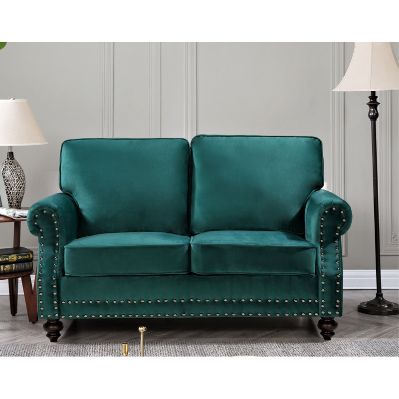 Canapé Hananiah, Vert, H 37,4 po x l 61,42 po x P 33,9 po