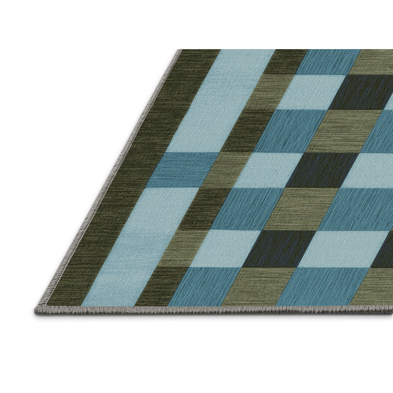 Tapis botanique brun lavable à la machine, Tapis de couloir 2 pi x 4 pi