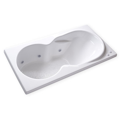 72'' x 36'' Drop-In Whirlpool Acrylic Bathtub