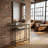 22.20'' Glass Top Console Table
