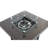 25" H X 30" W Steel Outdoor Fire Pit Table With Lid