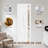 Primed 5 Panel Solid Core Interior Shaker Bi-fold Door With Hardware-110327432