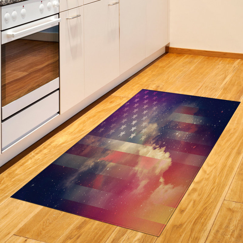 Tapis décoratif en fibre de polyester à haute densité Outer Space, Rectangle 2 pi 7 po x 5 pi