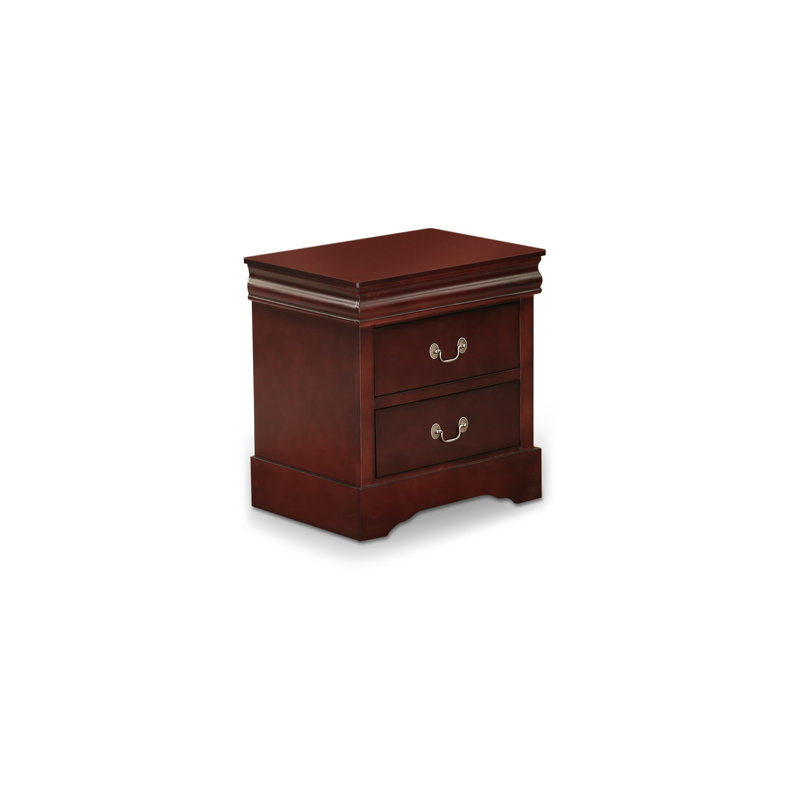 Louis Philippe Night Stand in Walnut Finish, Walnut