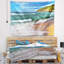 Paysage marin bleu mer avec tapisserie de vagues chaudes-28505157