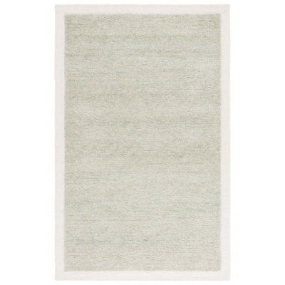 Metro Hand Tufted Wool; Cotton Solid Color Indoor Rug