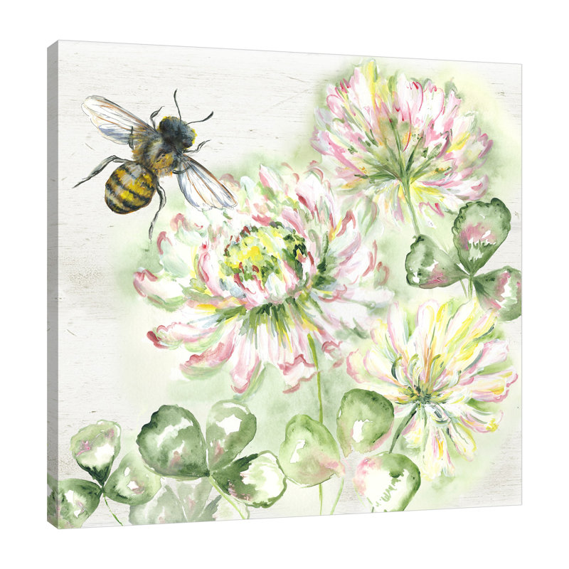 «Honey Bee III», toile tendue par August Grove®, H 18 po x l 18 po x P 1,5 po