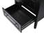 Meuble-lavabo 24 po avec lavabo, tiroirs à fermeture en douceur, armoire et poignées en métal rétro au fini noir-987820986