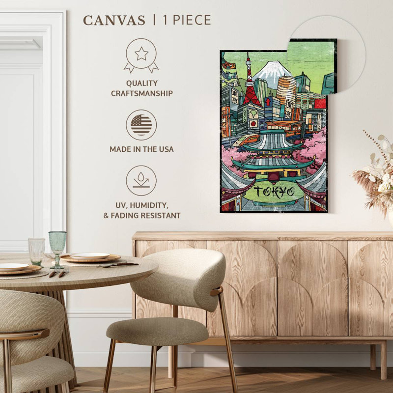 Imperial Tokyo, 51" H x 34" W