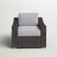Chaise de patio avec coussin entièrement assemblée-2120590166