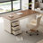 Light Luxury Modern Solid Wood Desk Drawer Cabinet-1184205554
