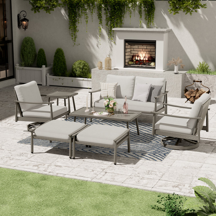 Mariene 4 - Person Patio Conversation Sets with Cushions