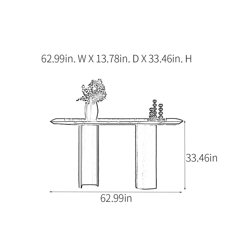 Lances, H 33,46 po x l 62,99 po x P 13,78 po